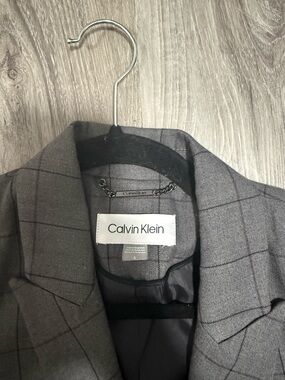 Calvin Klein - Women’s, Window pain checked Blazer